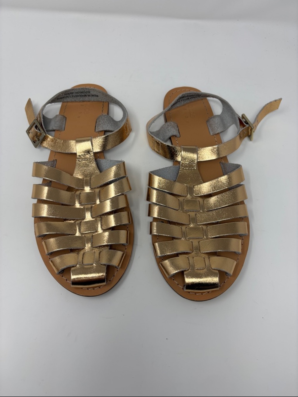 ASOS | Metallic Gold Strappy Sandals 7